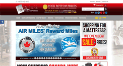 Desktop Screenshot of mattressesforless.ca