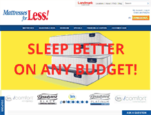 Tablet Screenshot of mattressesforless.net